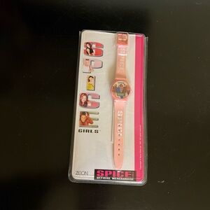 vintage 1997 Spice girls pink digital watch . New in open package